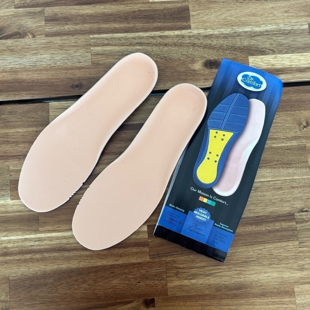 Dr Comfort Moldable Heat Insert insoles. Men’s 8.5. New